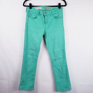 Pilcro and the letterpress Skinny Jeans Teal green